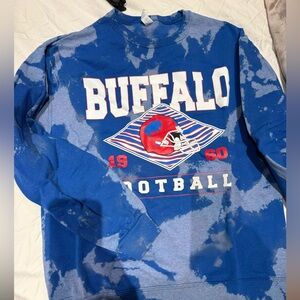 Buffalo Bills Football Tie-Dye Crewneck Sweatshirt